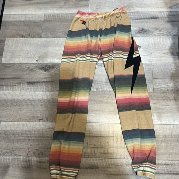 Aviator Nation Stripe Lightning Bolt Sweatpants - Picture 1 of 8